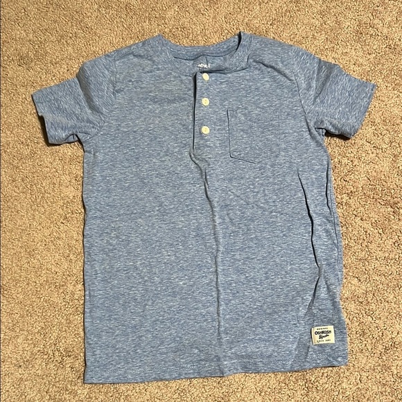 OshKosh B'gosh Kids Blue Henley Shirt - Picture 1 of 3
